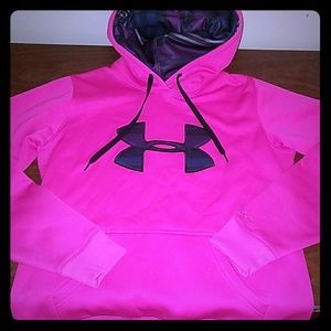 Hot pink Under Armor Hoodie